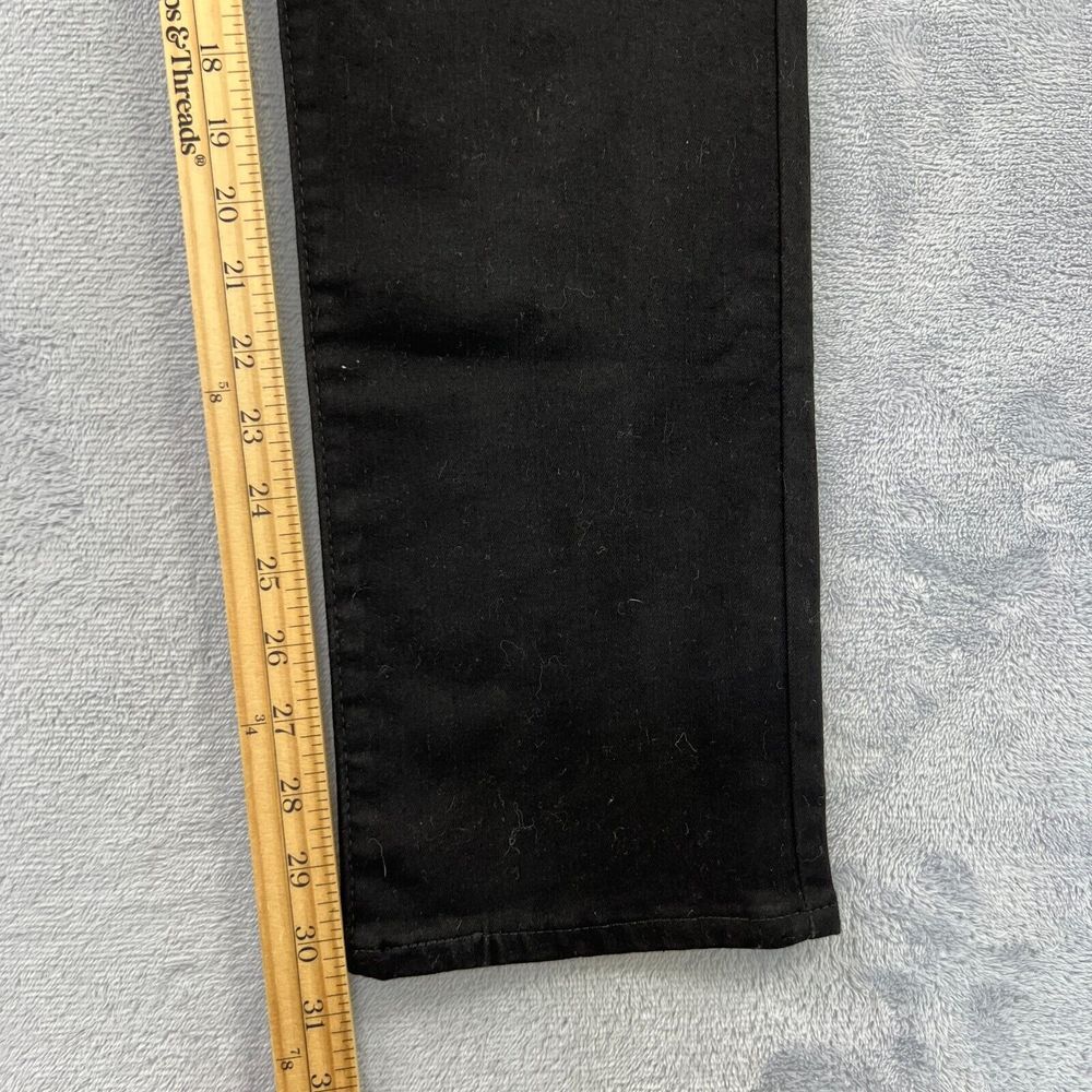 Levis Classic Mid Rise Skinny Slim Fit Jeans Womens 14 Medium 32 x 30 Black - Picture 8 of 9